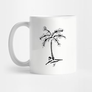 JTV "Skull and Bones" Palm Tree Tee - Big BLK Mug